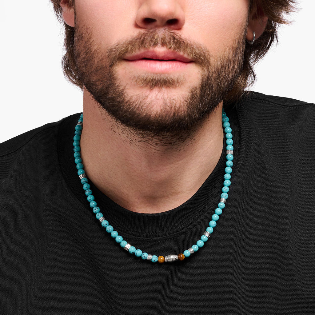 THOMAS SABO Rebel Turquoise Bead Necklace - Penelope Kate