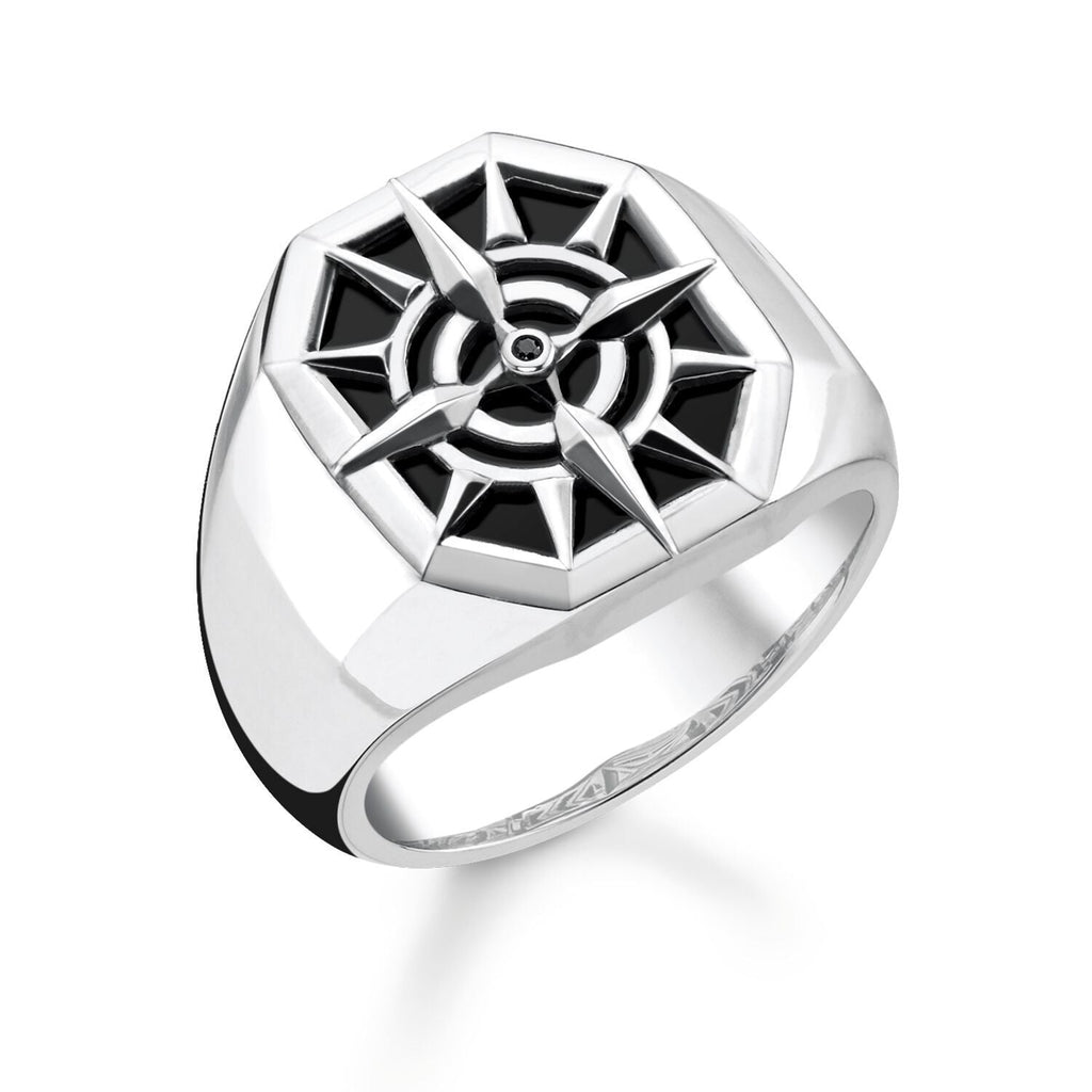 Thomas Sabo Ring Compass Black - Penelope Kate