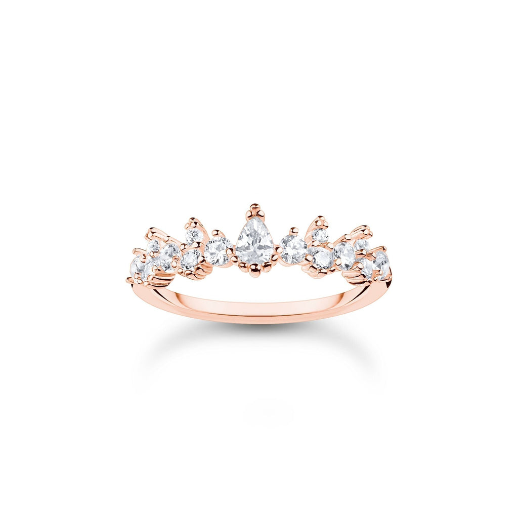 THOMAS SABO Ring ice crystals rose gold - Penelope Kate