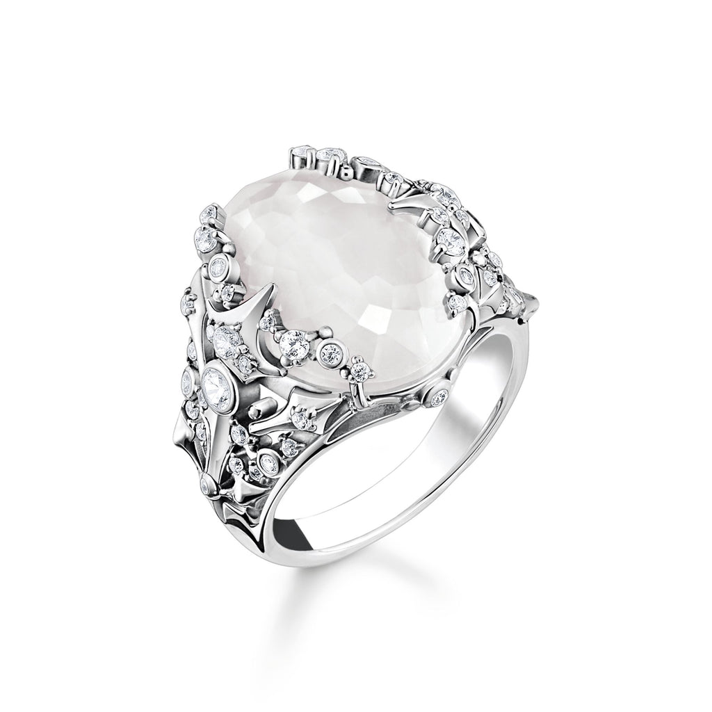 THOMAS SABO Ring milky quartz silver - Penelope Kate