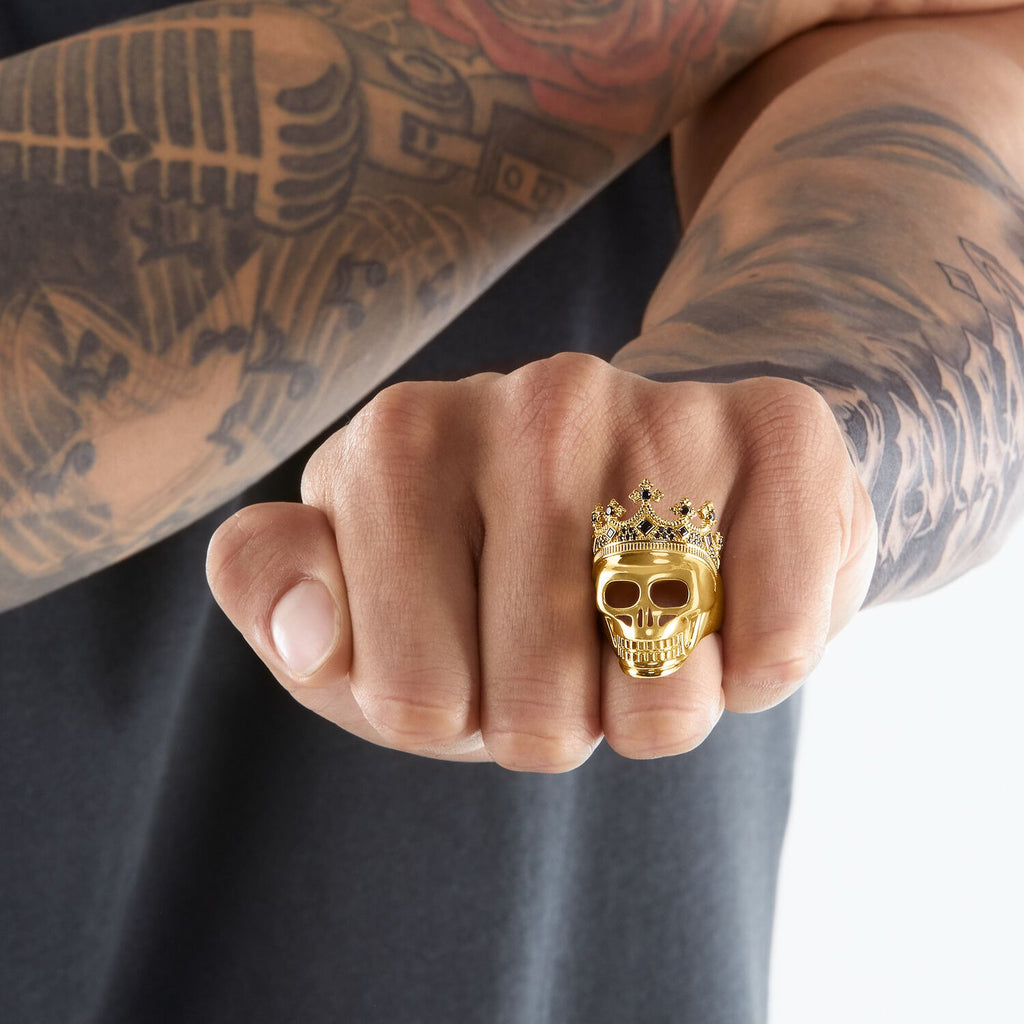 Thomas Sabo Ring Skull Gold - Penelope Kate