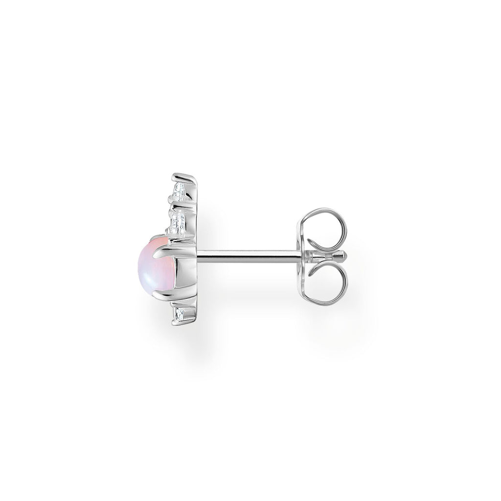 Thomas Sabo Single Ear Stud Pink Stone Silver - Penelope Kate