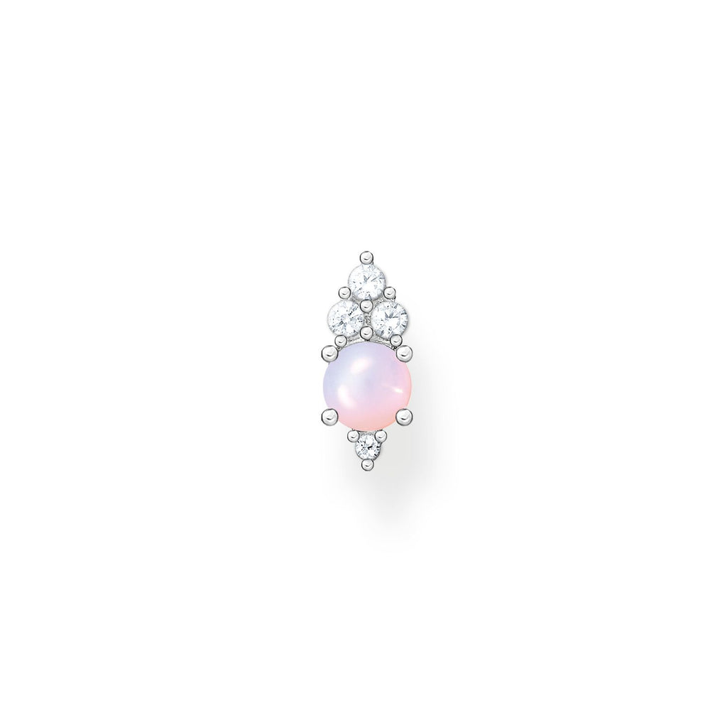 Thomas Sabo Single Ear Stud Pink Stone Silver - Penelope Kate