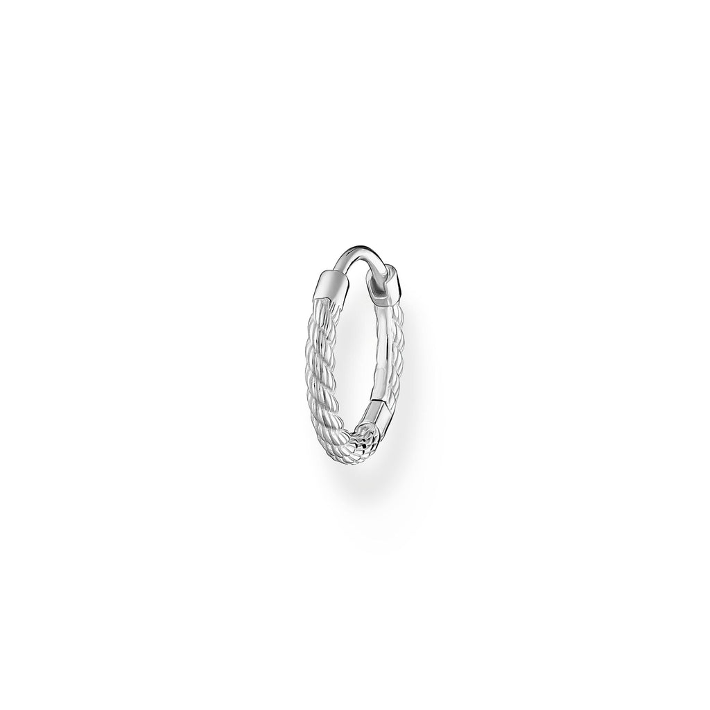 Thomas Sabo Single hoop earring rope silver - Penelope Kate