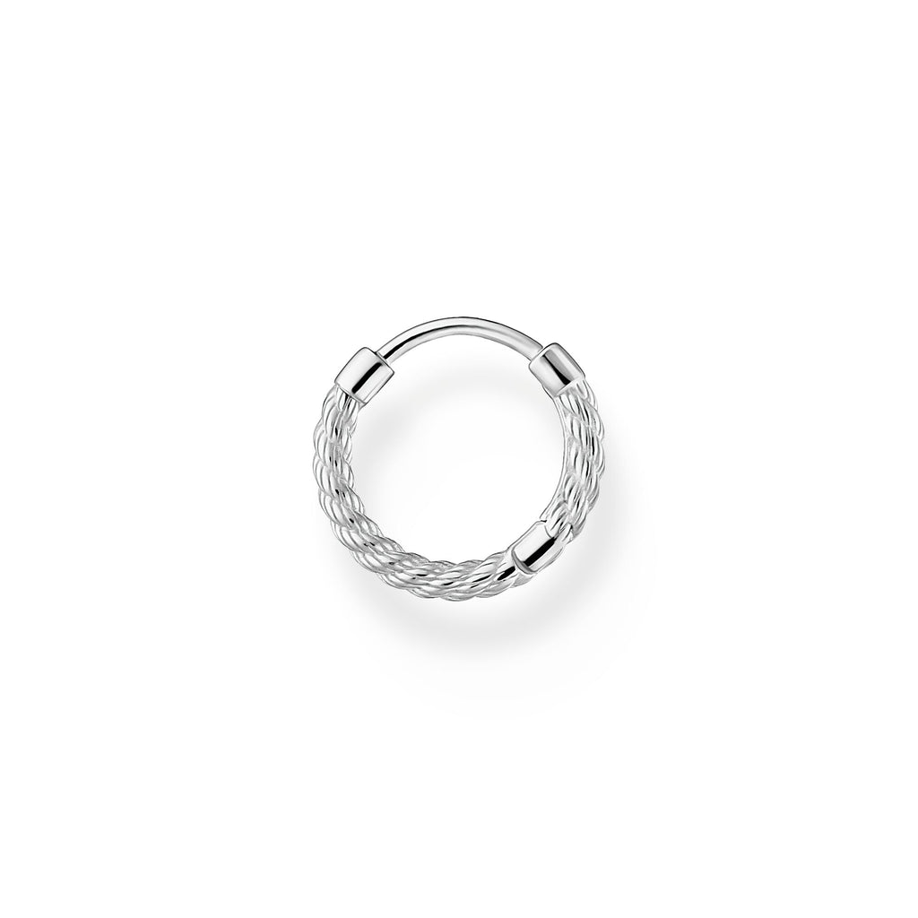 Thomas Sabo Single hoop earring rope silver - Penelope Kate