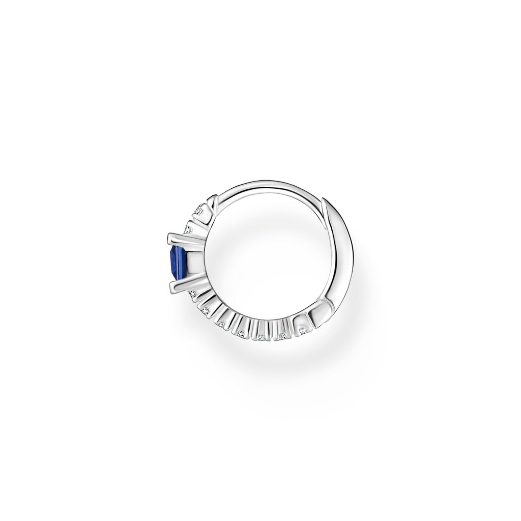 Thomas Sabo Single hoop earring with blue and white stones - Penelope Kate