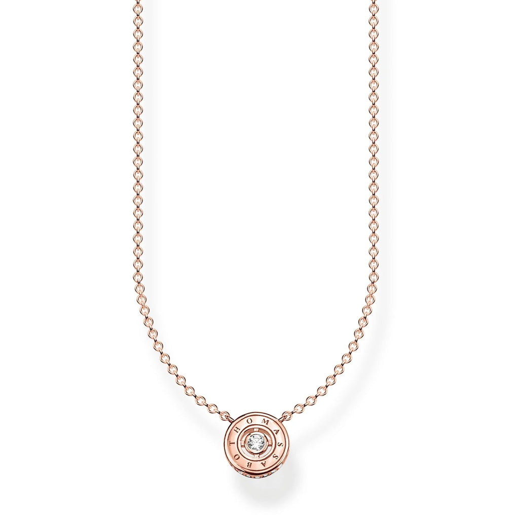 THOMAS SABO Sparkling Circles Rose Gold Necklace - Penelope Kate