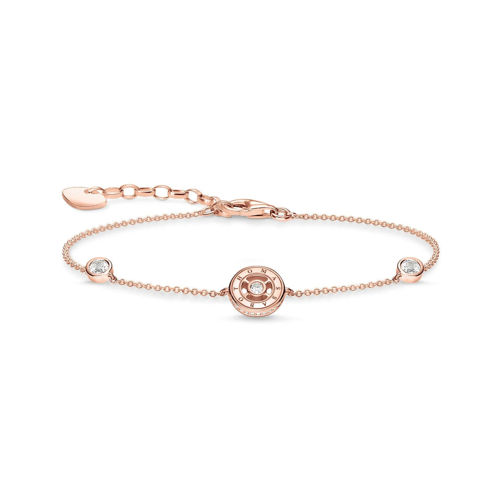 THOMAS SABO Sparkling Circles Rose Gold Stones Bracelet - Penelope Kate