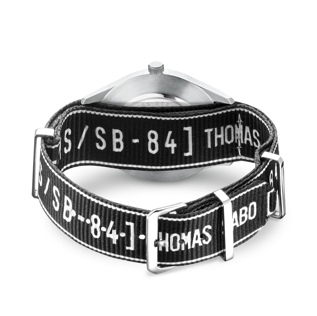 Thomas Sabo Watch Band Urban CODE TS NATO, Black - Penelope Kate