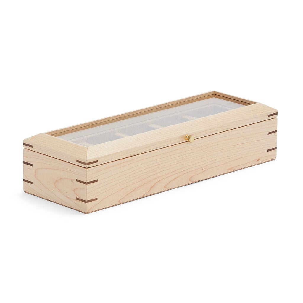 Wolf Analog Shift 5 Piece Watch Box Wood - Penelope Kate