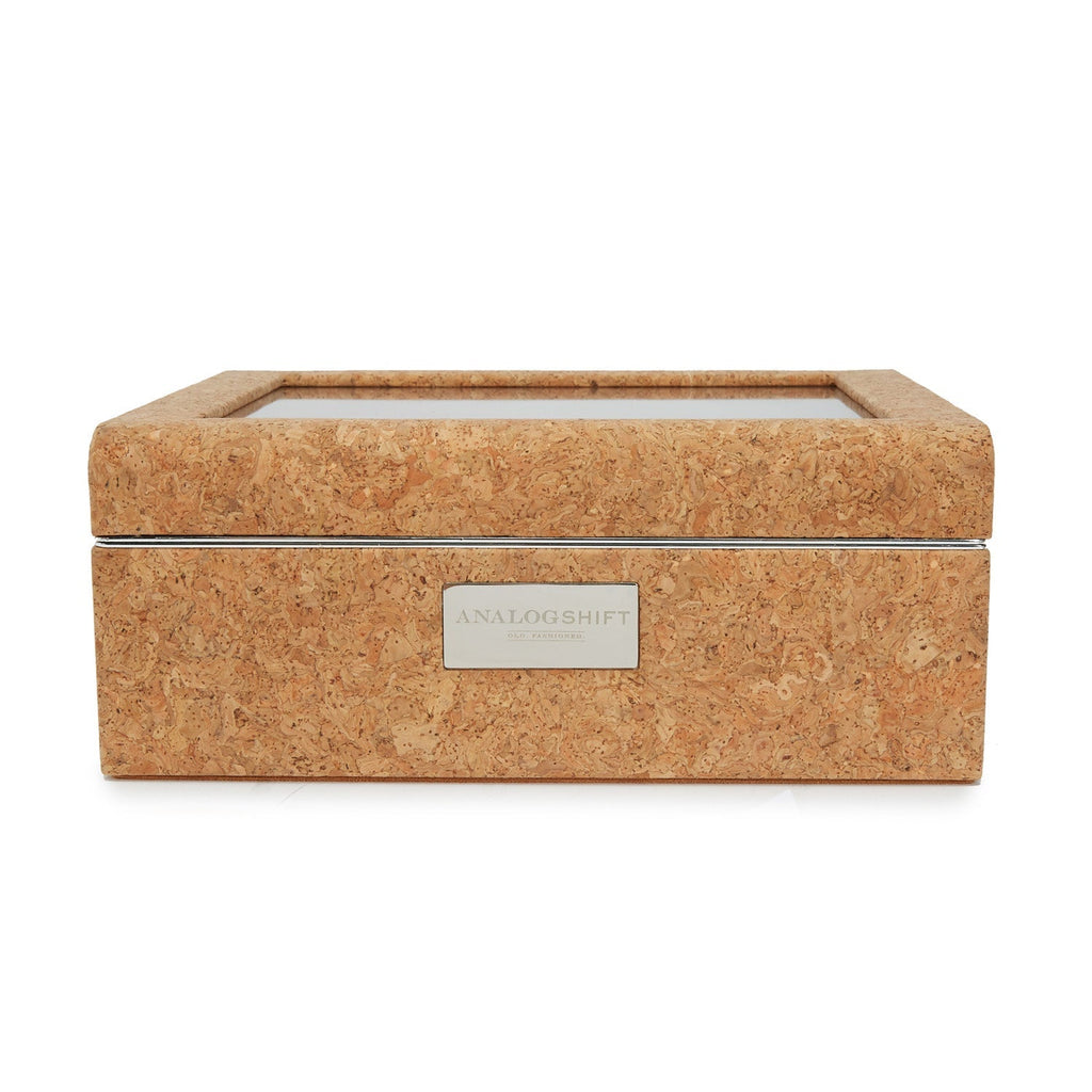 Wolf Analog Shift 8 Piece Watch Box Cork - Penelope Kate