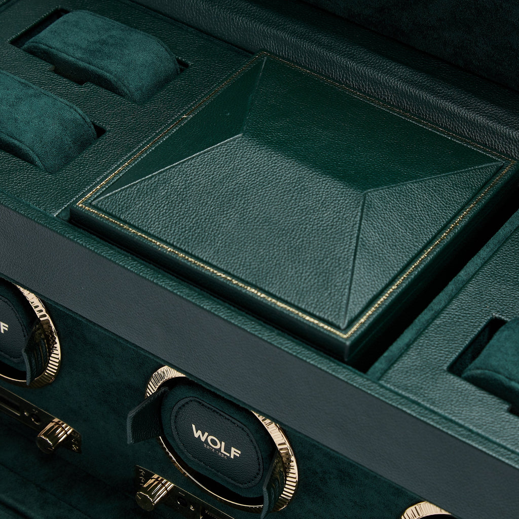 Wolf Brit Racing Green Triple Watch Winder - Penelope Kate