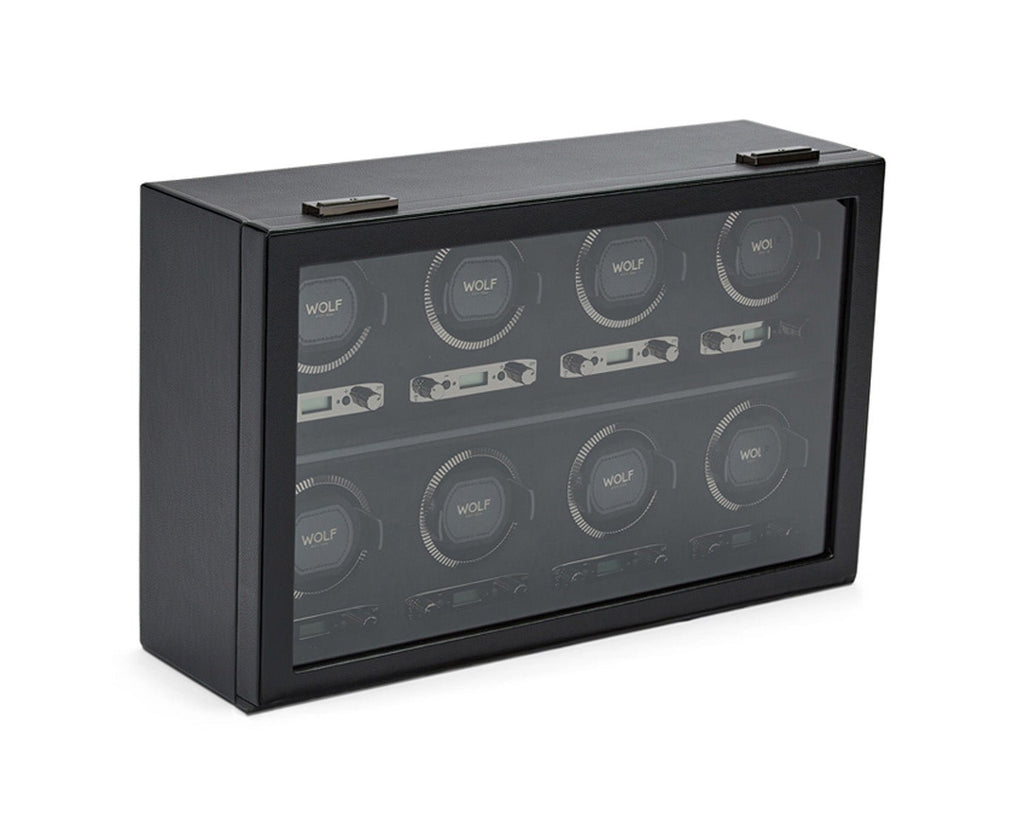 Wolf British Racing 8 Piece Watch Winder Black - Penelope Kate