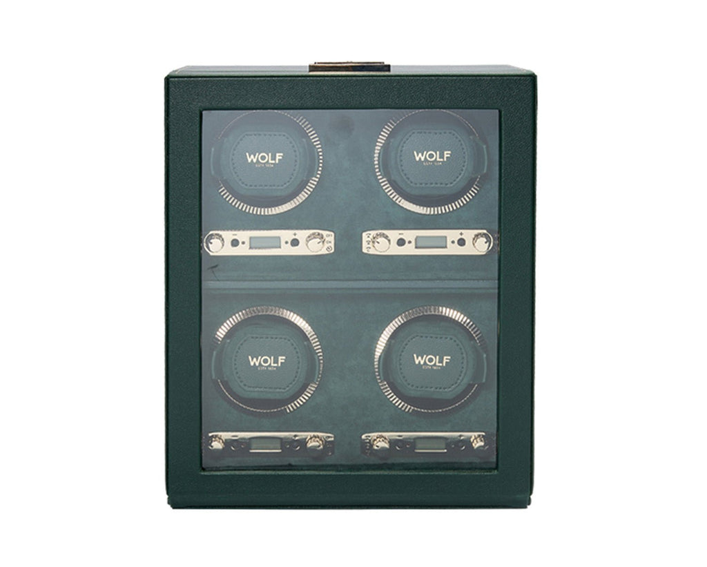 Wolf British Racing Green 4 Piece Watch Winder - Penelope Kate