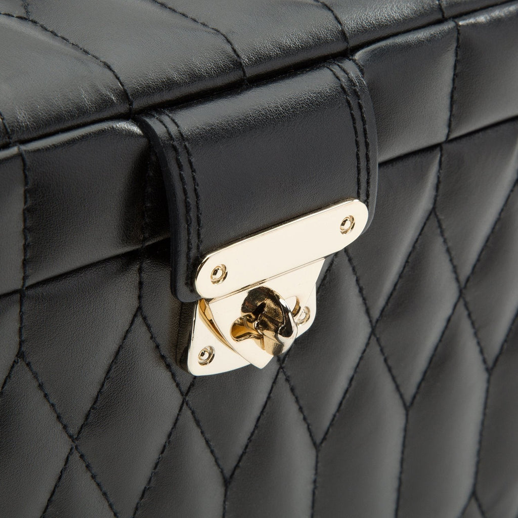 Wolf Caroline Large Jewellery Case Black - Penelope Kate