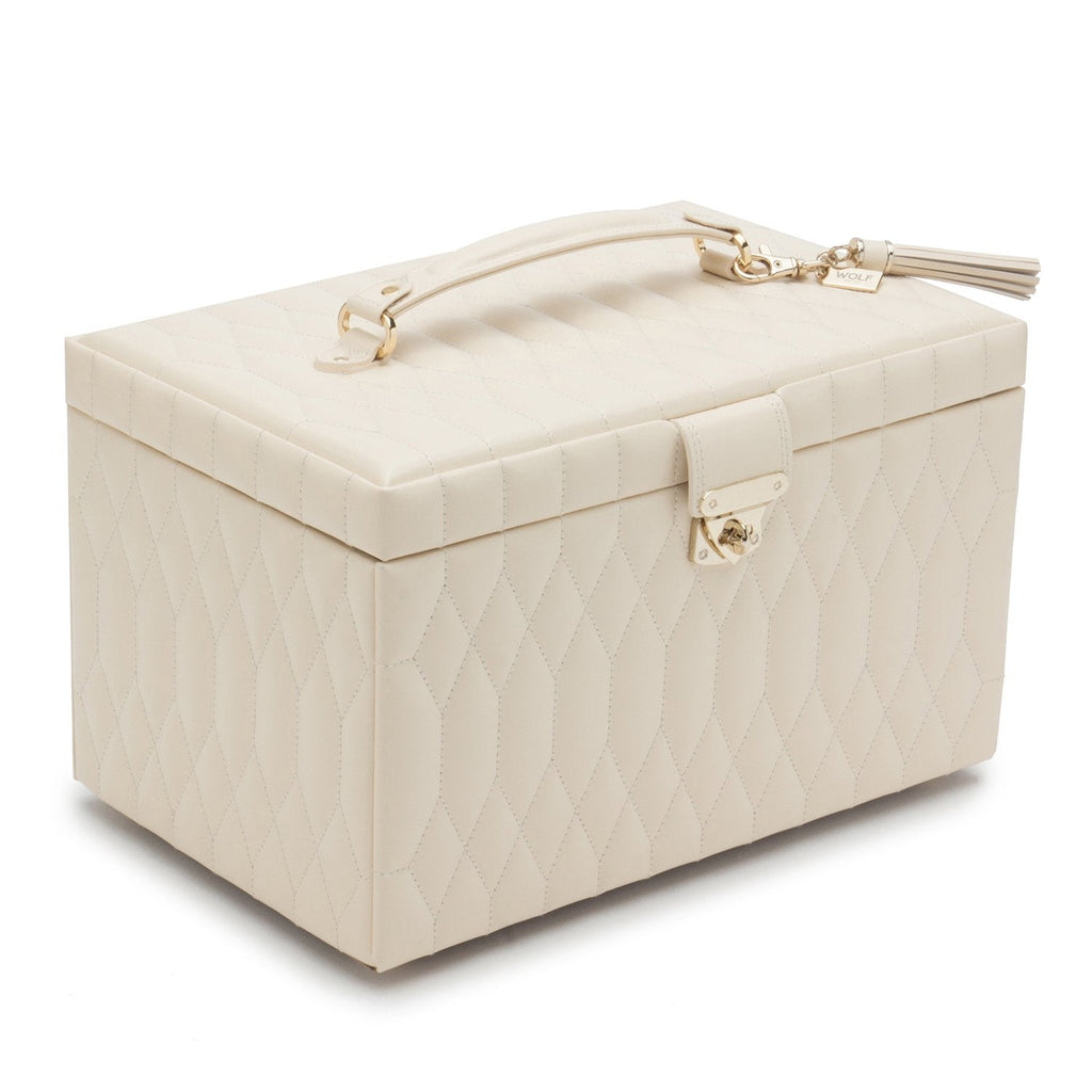 Wolf Caroline Large Jewellery Case Ivory - Penelope Kate