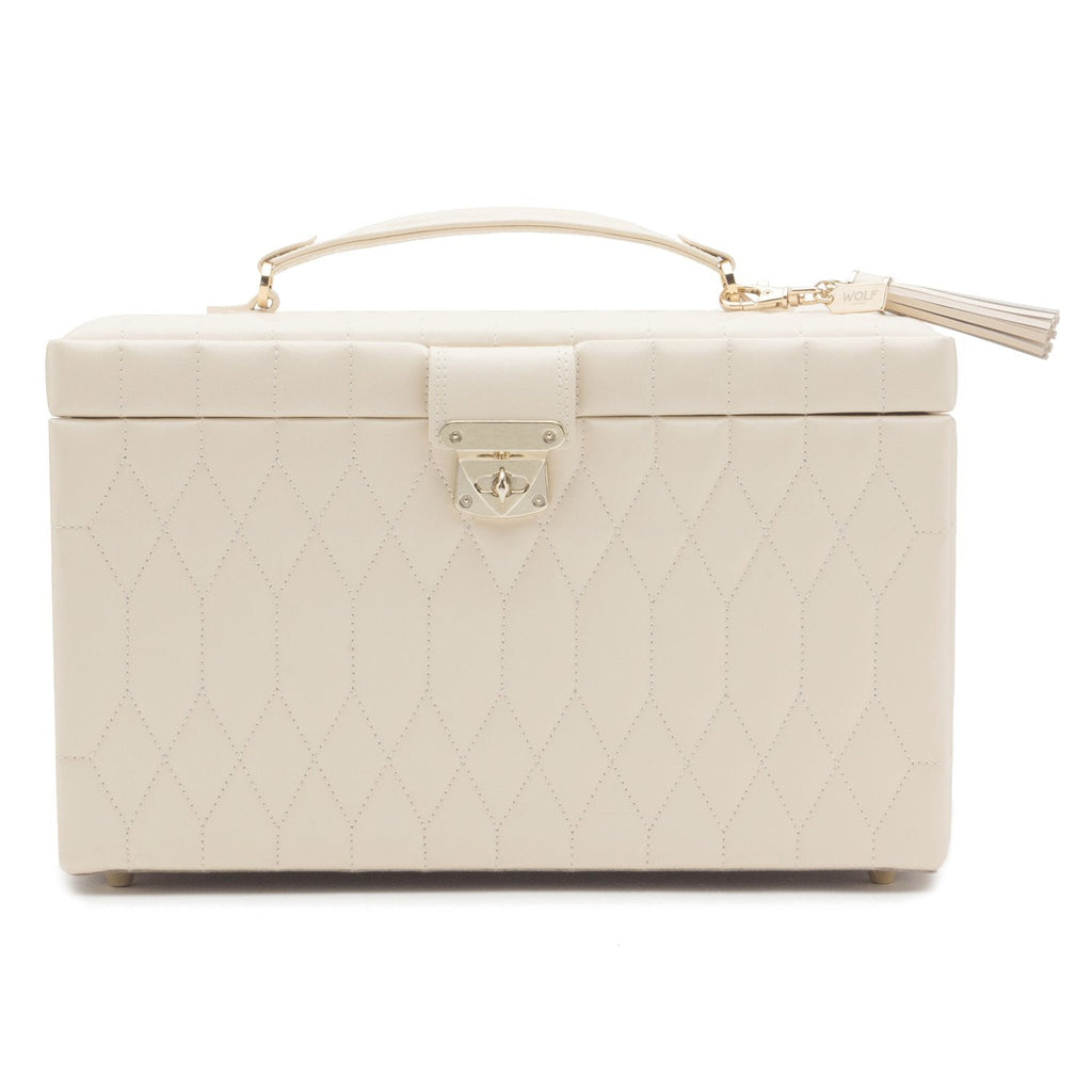 Wolf Caroline Large Jewellery Case Ivory - Penelope Kate