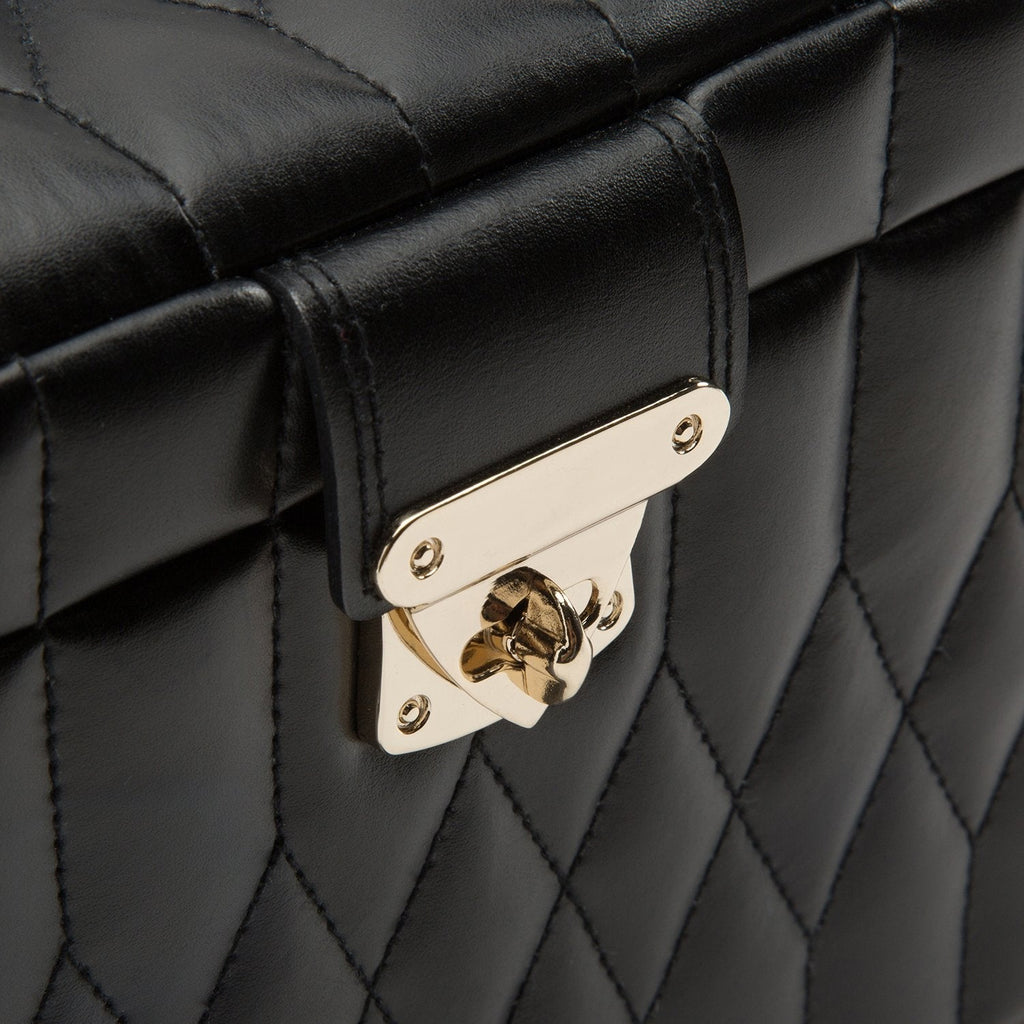 Wolf Caroline Medium Jewellery Case Black - Penelope Kate