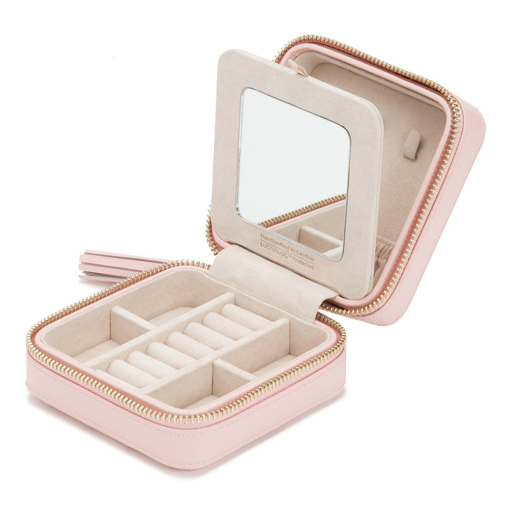 Wolf Caroline Zip Travel Case Rose Quartz - Penelope Kate