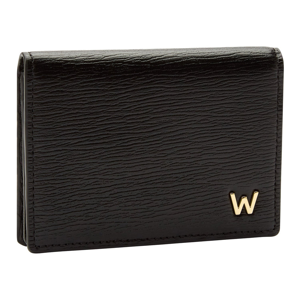 Wolf Logo Gusset Card Case Black - Penelope Kate