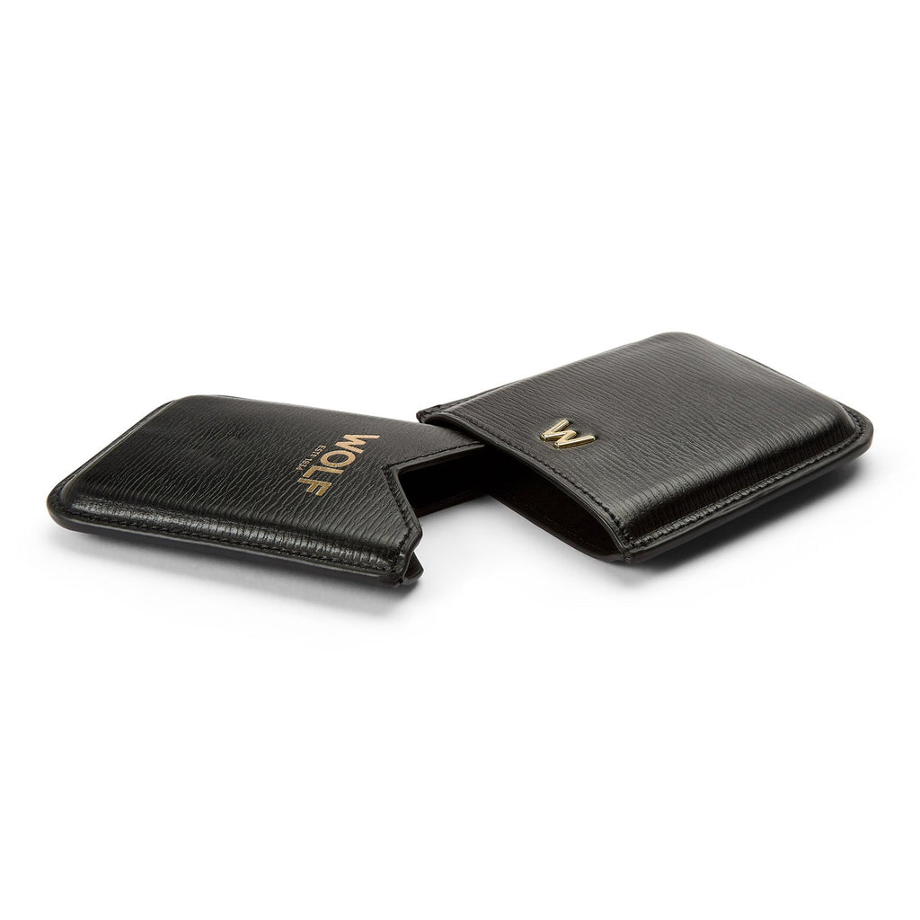 Wolf Logo Molded Card Holder Black - Penelope Kate