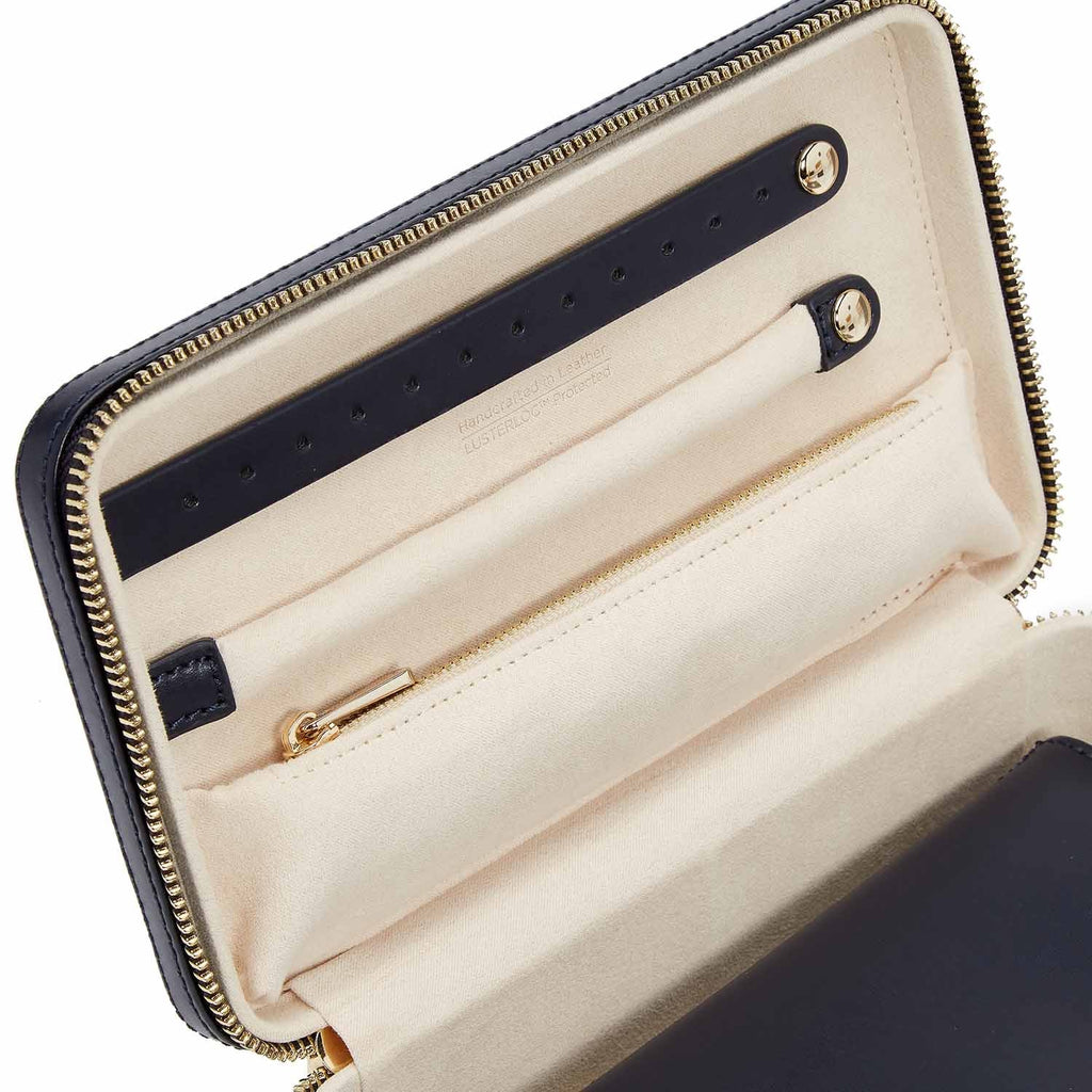 Wolf Maria Medium Zip Case Navy - Penelope Kate