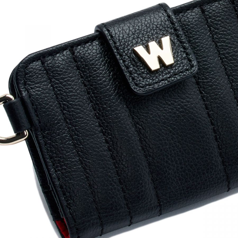 Wolf Mimi Credit Card Holder with Wristlet Black - Penelope Kate