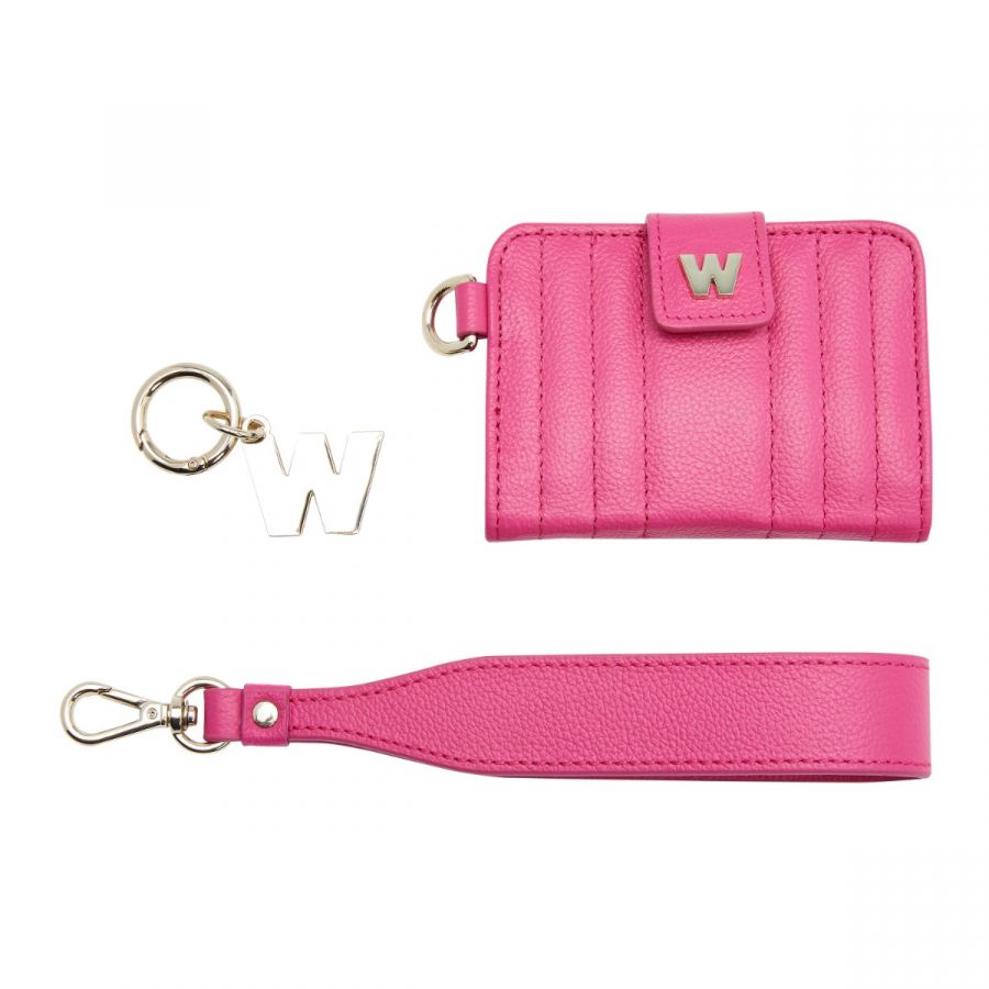 Wolf Mimi Credit Card Holder with Wristlet Pink - Penelope Kate