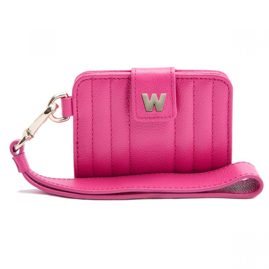 Wolf Mimi Credit Card Holder with Wristlet Pink - Penelope Kate