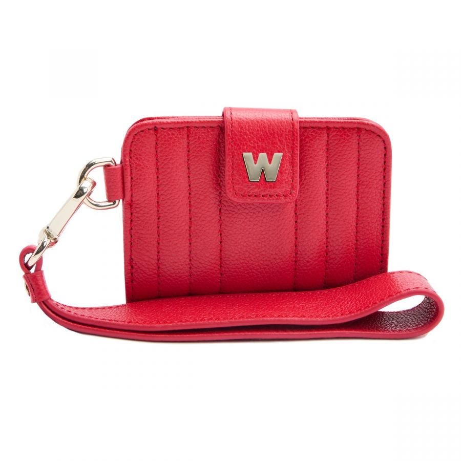 Wolf Mimi Credit Card Holder with Wristlet Red - Penelope Kate