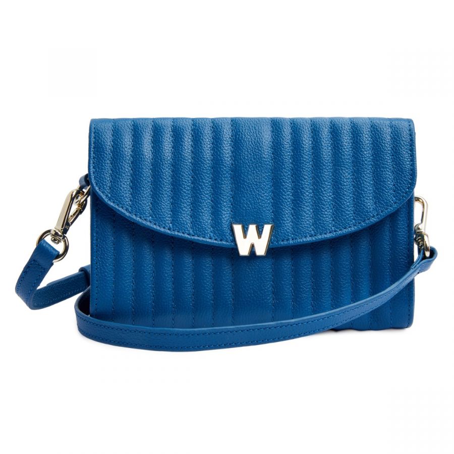 Wolf Mimi Crossbody Bag with Wristlet Blue - Penelope Kate