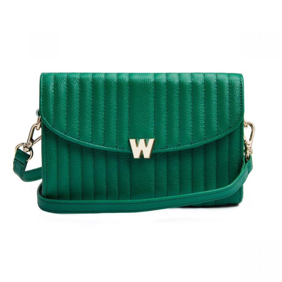 Wolf Mimi Crossbody Bag with Wristlet Green - Penelope Kate