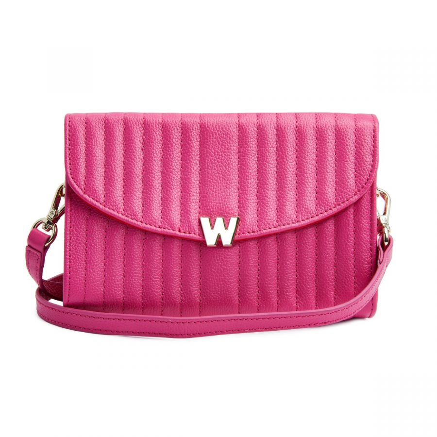 Wolf Mimi Crossbody Bag with Wristlet Pink - Penelope Kate