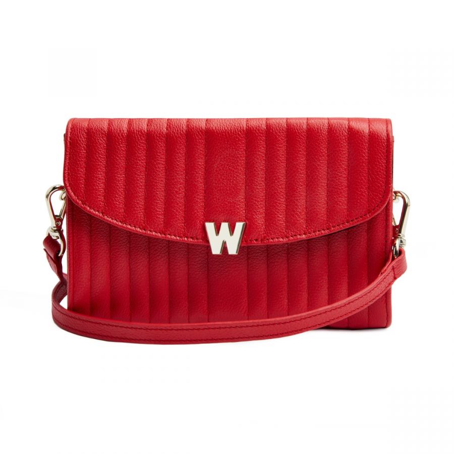 Wolf Mimi Crossbody Bag with Wristlet Red - Penelope Kate