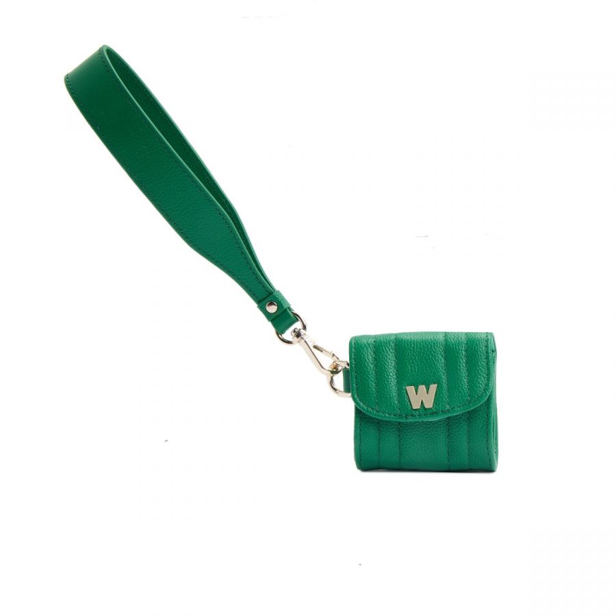 Wolf Mimi Earpods Case with Wristlet Green - Penelope Kate