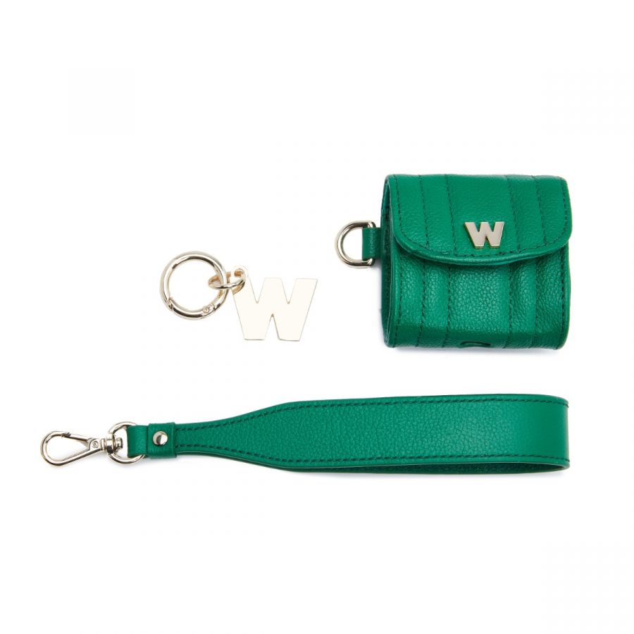 Wolf Mimi Earpods Case with Wristlet Green - Penelope Kate