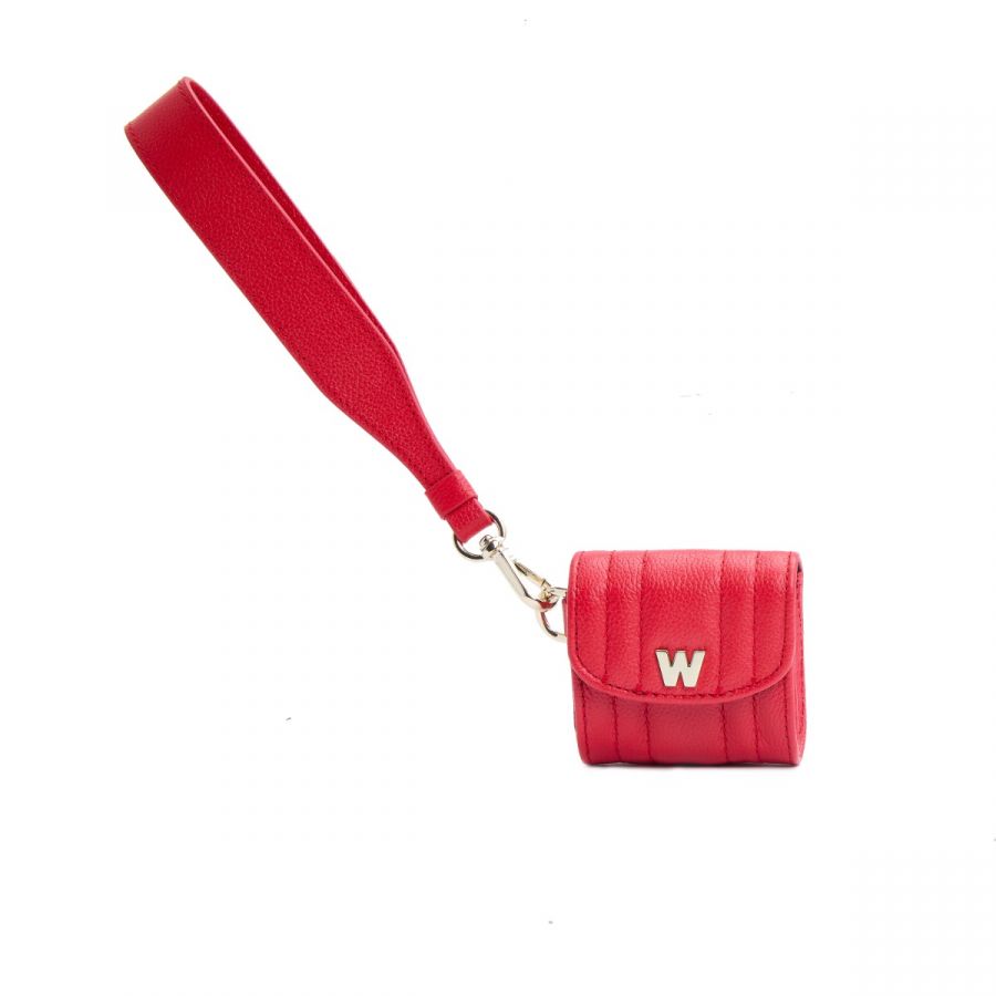 Wolf Mimi Earpods Case with Wristlet Red - Penelope Kate