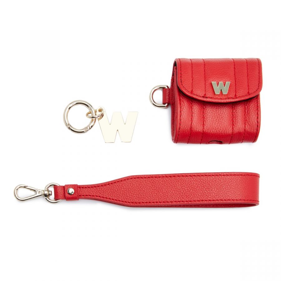 Wolf Mimi Earpods Case with Wristlet Red - Penelope Kate