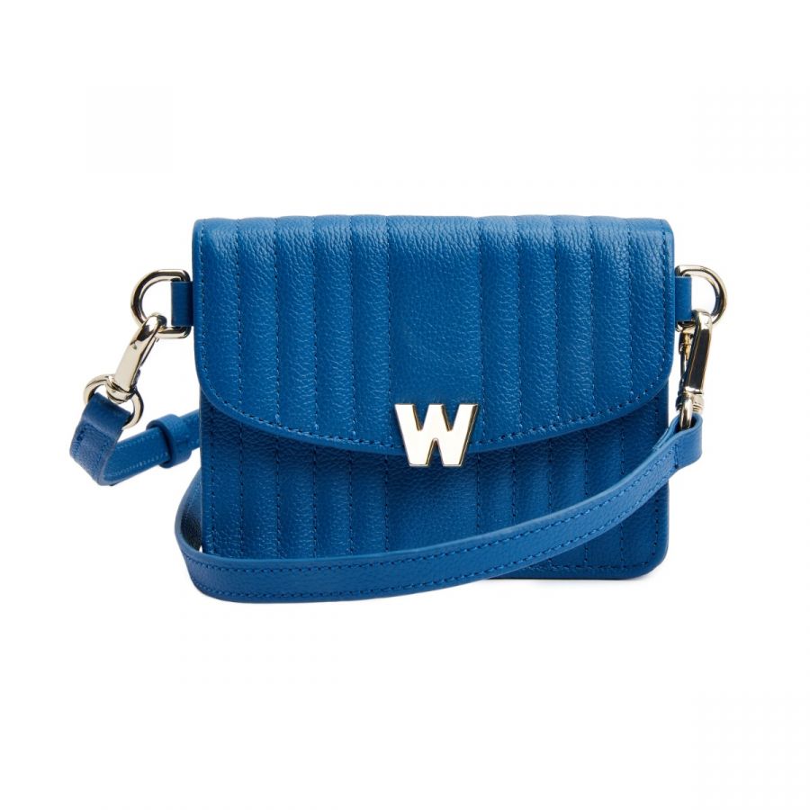 Wolf Mimi Mini Bag with Wristlet & Lanyard Blue - Penelope Kate