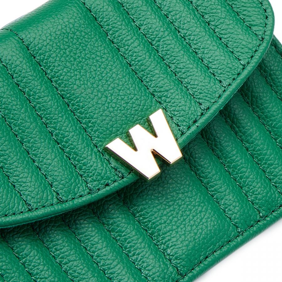 Wolf Mimi Mini Bag with Wristlet & Lanyard Green - Penelope Kate