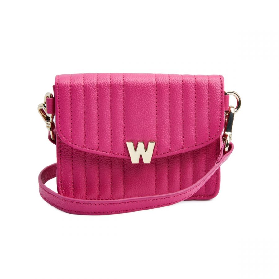 Wolf Mimi Mini Bag with Wristlet & Lanyard Pink - Penelope Kate