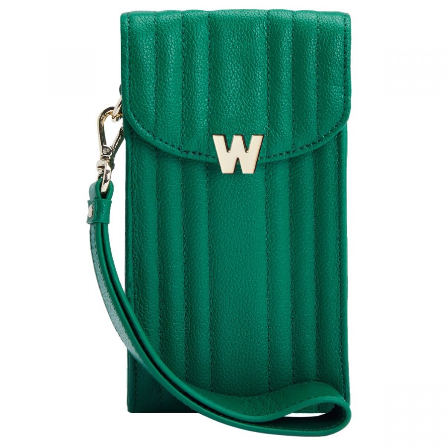 Wolf Mimi Phone Case with Wristlet & Lanyard Green - Penelope Kate