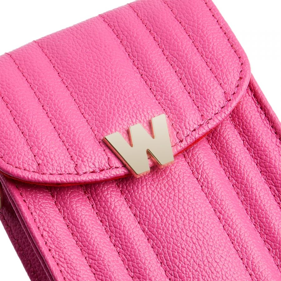 Wolf Mimi Phone Case with Wristlet & Lanyard Pink - Penelope Kate