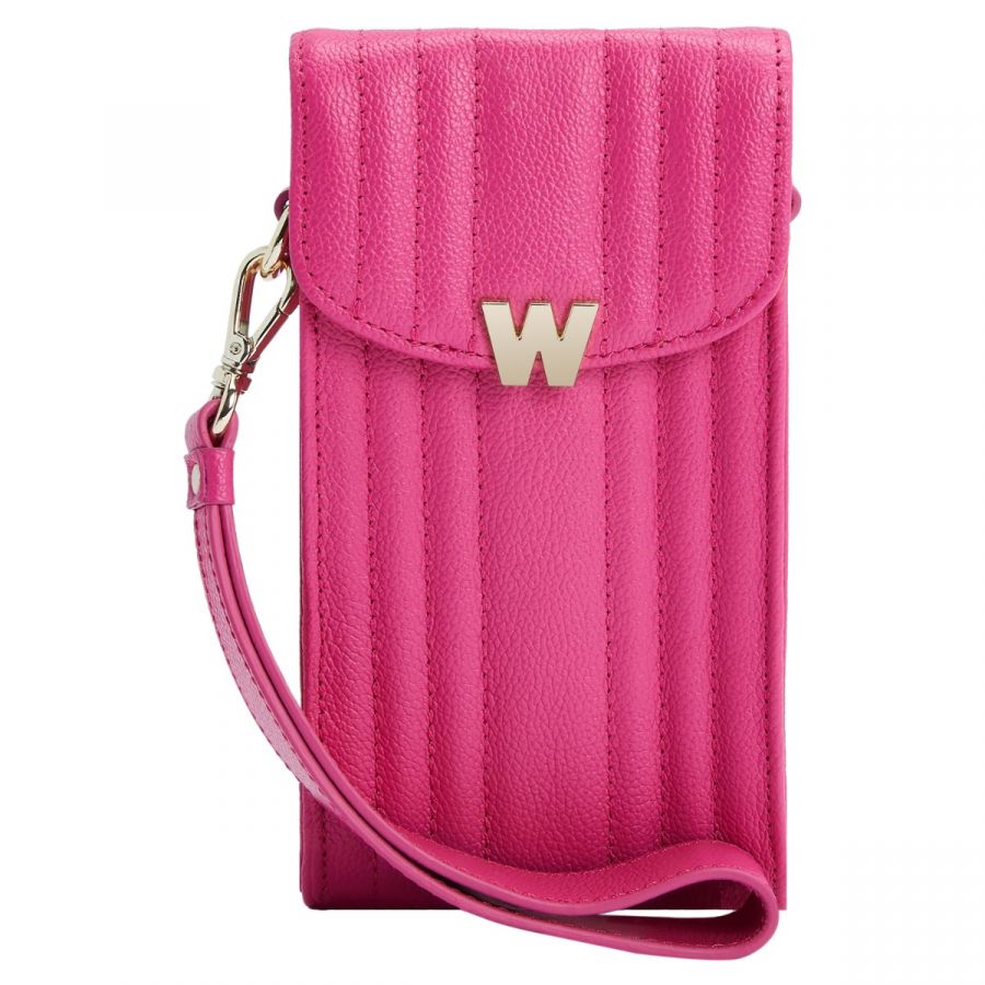 Wolf Mimi Phone Case with Wristlet & Lanyard Pink - Penelope Kate