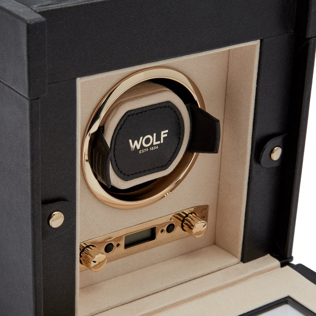 Wolf Palermo Single Watch Winder Black - Penelope Kate