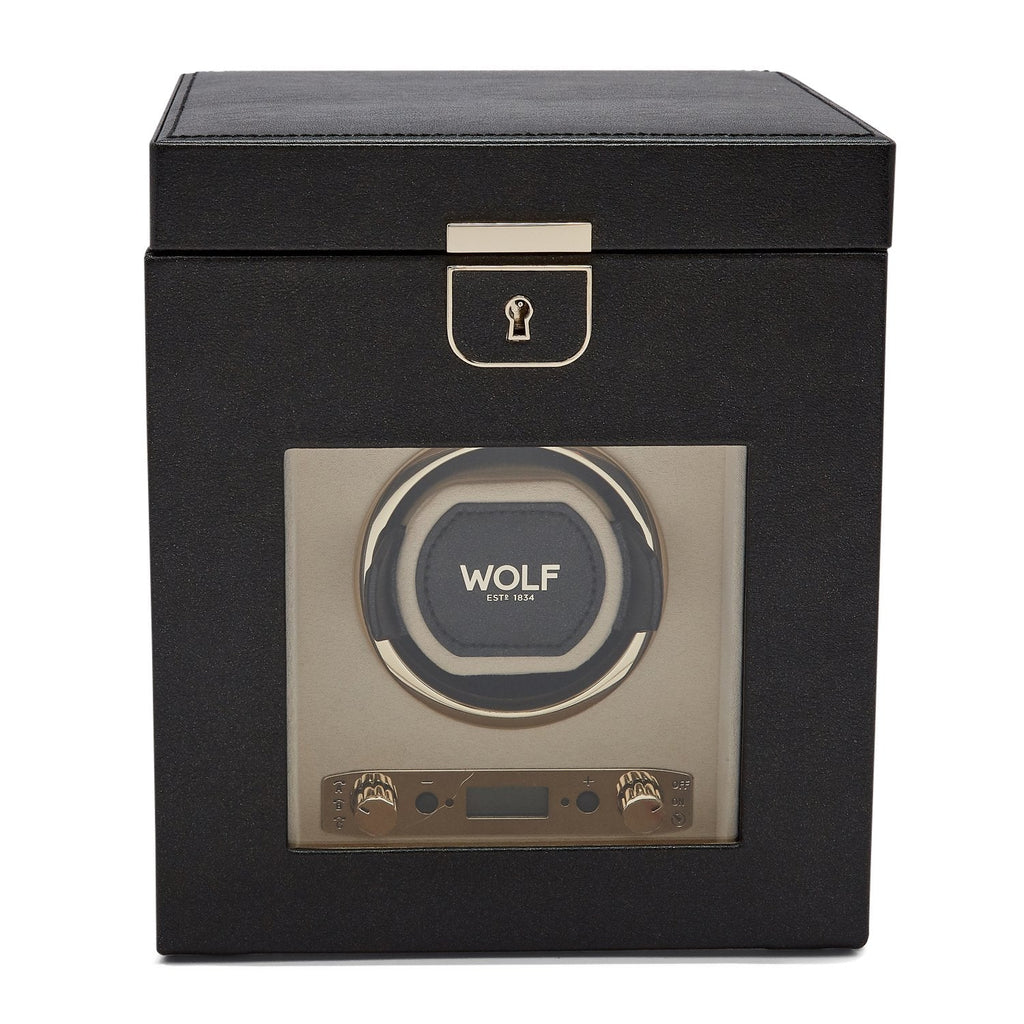 Wolf Palermo Single Watch Winder Black - Penelope Kate