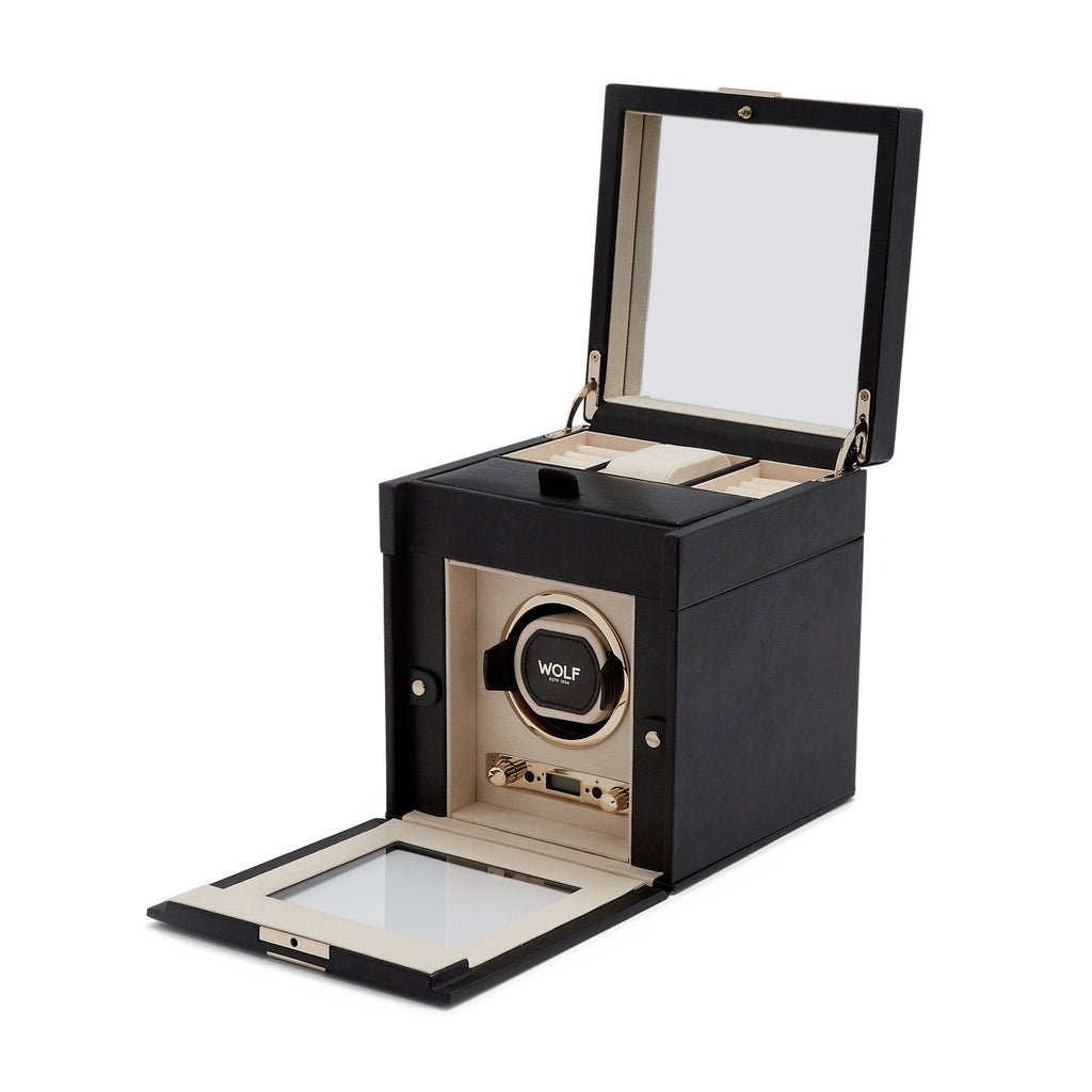 Wolf Palermo Single Watch Winder Black - Penelope Kate