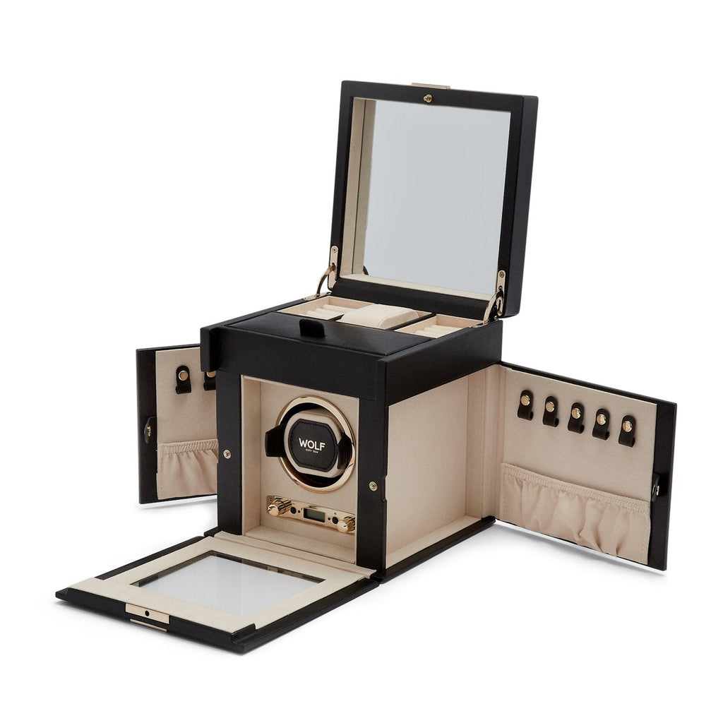 Wolf Palermo Single Watch Winder Black - Penelope Kate