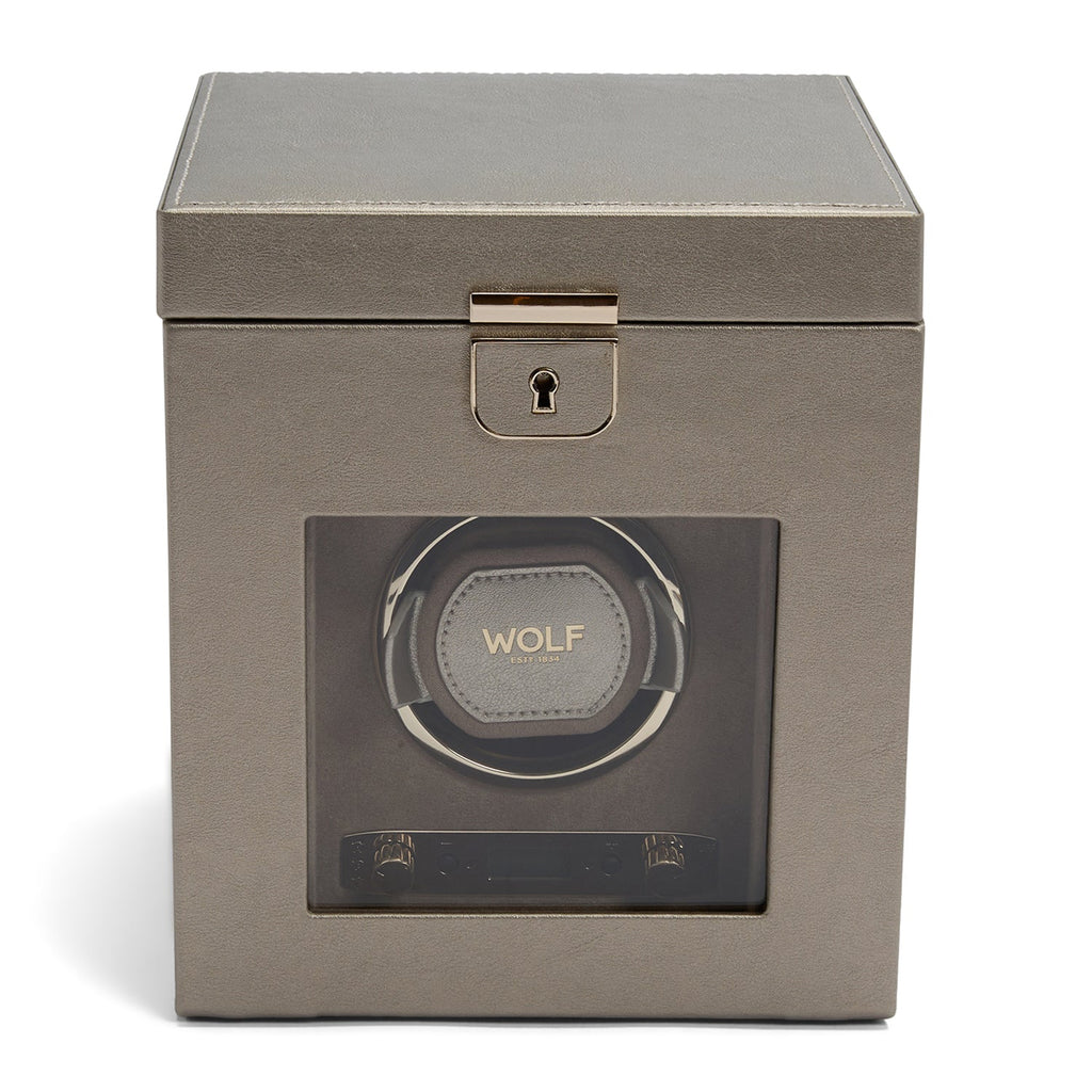 Wolf Palermo Single Watch Winder Pewter - Penelope Kate