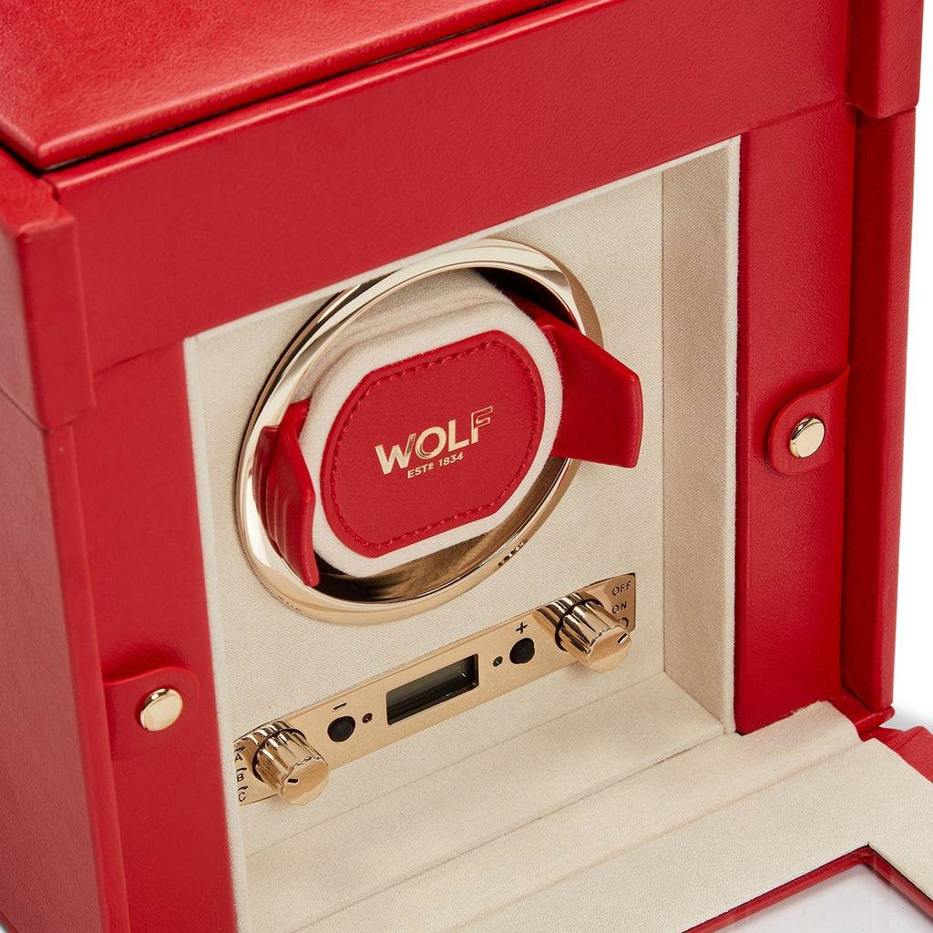 Wolf Palermo Single Watch Winder Red - Penelope Kate